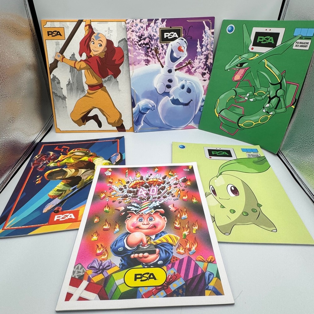 PSA Magazine Lot 6 Pokemon Rayquaza Aang TMNT GPK Olaf Chikorita